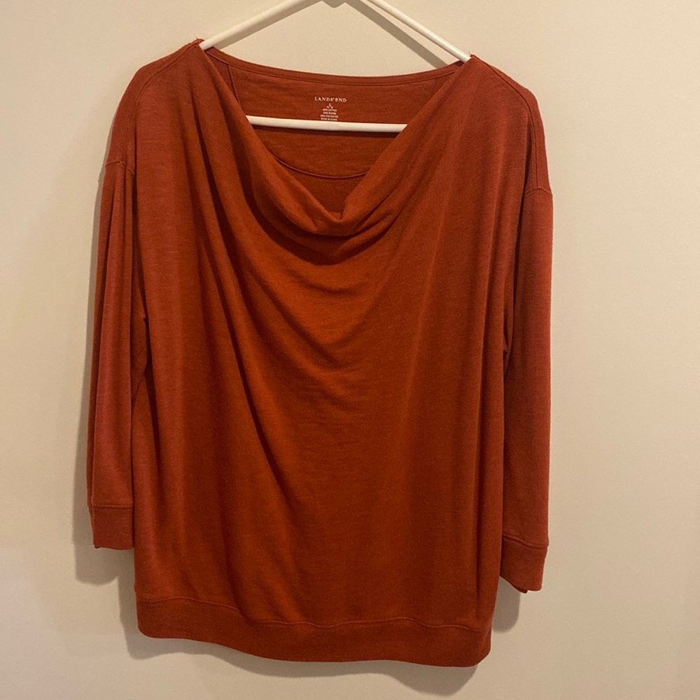 Lands End Relaxed Neck Sweatshirt